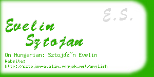 evelin sztojan business card